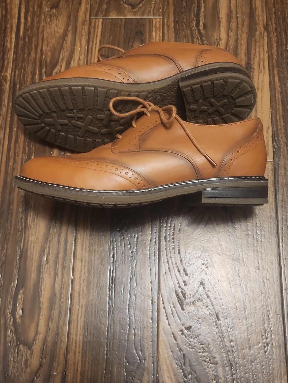 Easy Spirit Jonah Tan Leather Women's Oxford Loafers Sz 9W NWOB